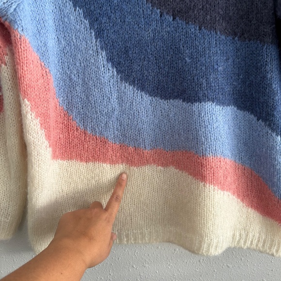 Sezane Multicolor Crew Neck Sweater - Picture 3 of 6